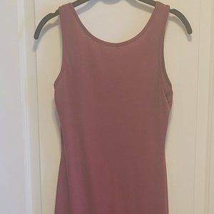 Burgundy Slim Summer Dress
